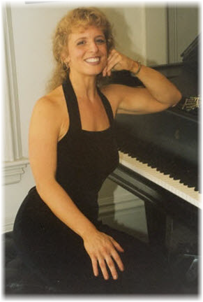 Jayne-Kelly at the piano